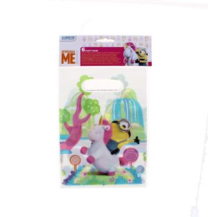 Despicable Unicorn & Minion Party Bags Pack of 6