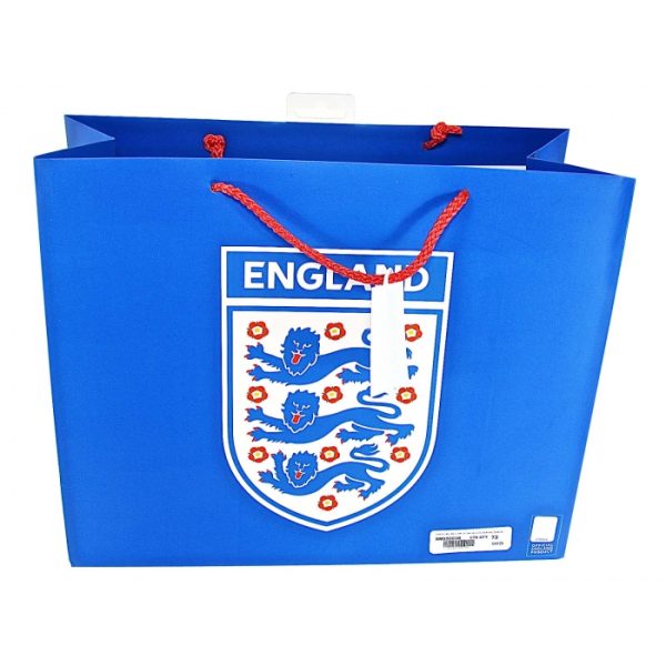 Official England Blue Gift Bag (Large) - Horizontal 33X26.5cm