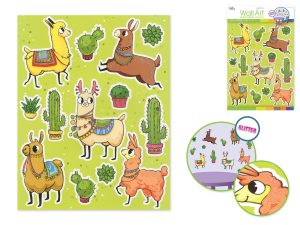 Wall Art Glitter Llama