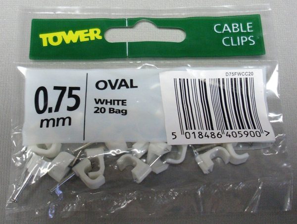 Tower Cable Clip 0.75mm Oval