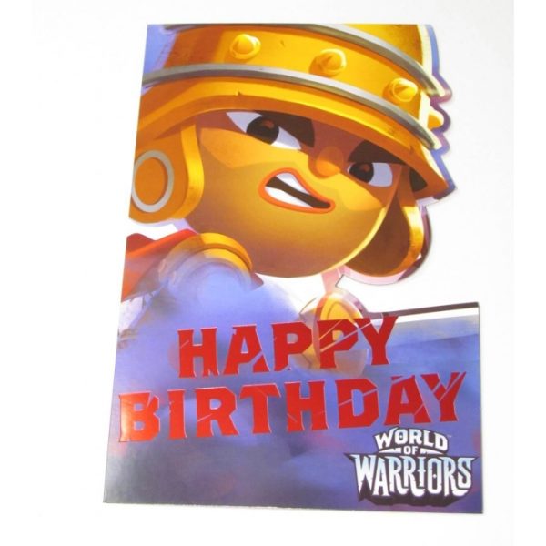 World Of Warriors Birthday Card