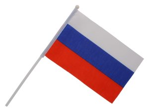 Russian Mini Flag With Pole