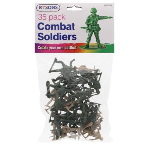 Pack Of 35 Combat Soldiers