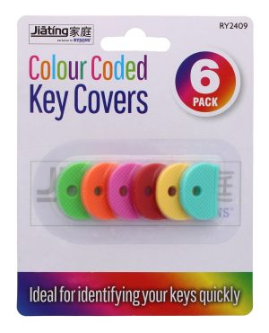 Key Cover Colour Coded Pack of 6