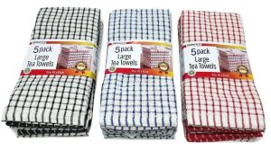 Large Mono Tea Towels Pack OF 5