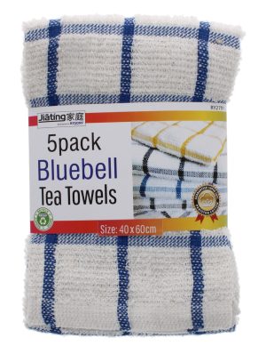 Terry Tea Towels Pack of 5