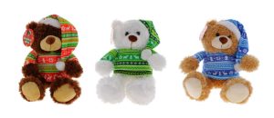 Plush Christmas Bear With Sweater