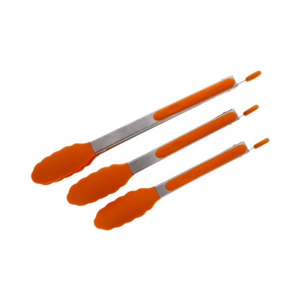 Orange Silicon Tong Pack of 3