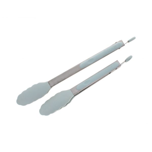 Almond Grey Silicon Tong 2 Pack