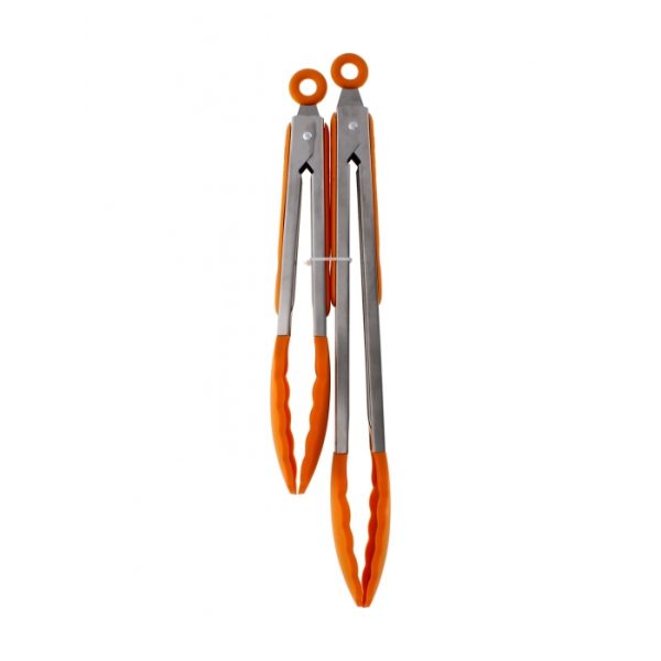 Orange Silicon Tong Pack Of 2