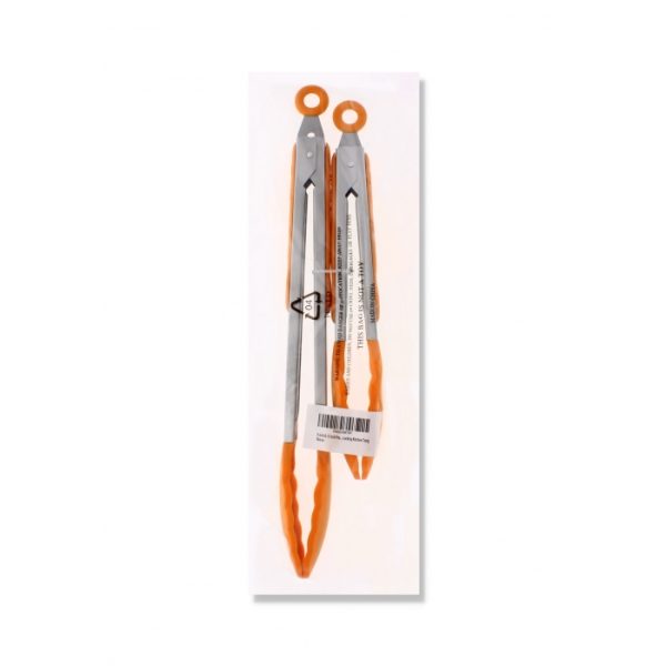 Orange Silicon Tong Pack Of 2