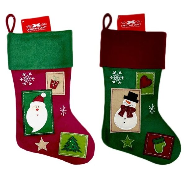 Christmas Craft Stocking Patchwork