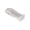 White Fingerless Lace Gloves Small