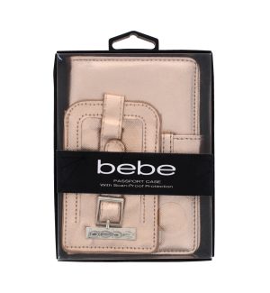 Passport Cover Case Scan-Proof Protection Rose Gold