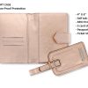 Passport Cover Case Scan-Proof Protection Rose Gold