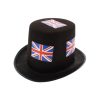 Union Jack Top Hat Black: Patriotic Flair