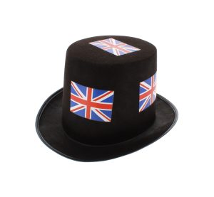 Union Jack Top Hat Black: Patriotic Flair