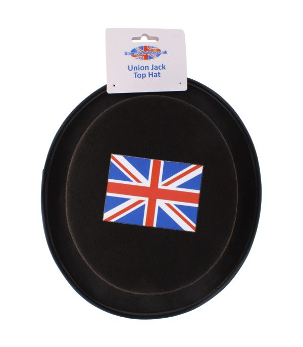 Union Jack Top Hat Black: Patriotic Flair