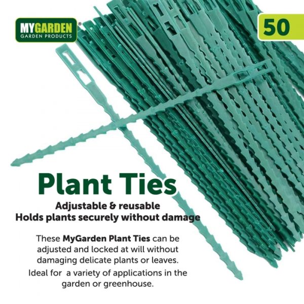 Plant Ties Adjustable & Reusable Pack Of 50