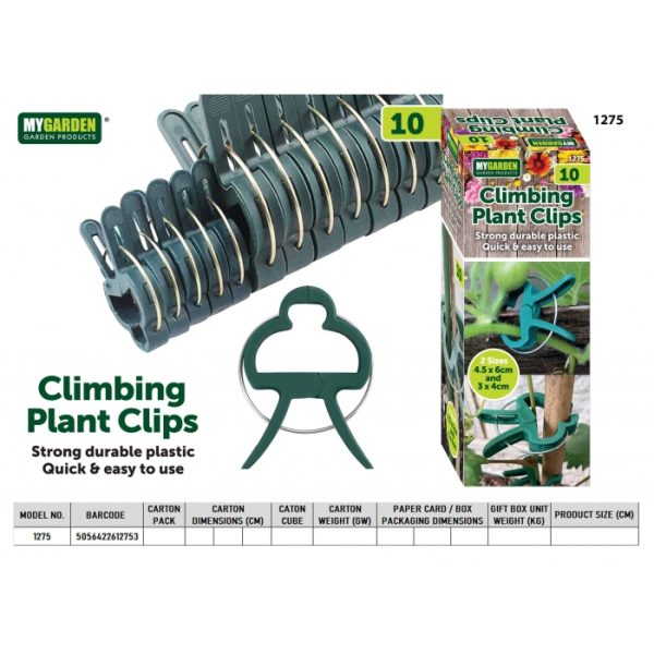 Climbing Plant Clips Pack Of 10