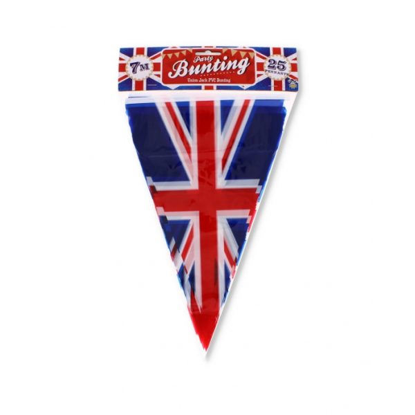 Union Jack Bunting Triangle British 25 Flags 7m