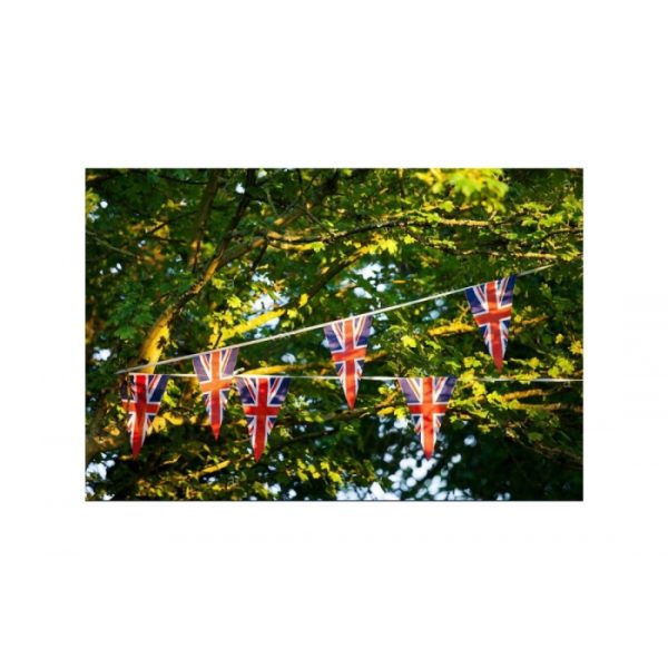 Union Jack Bunting Triangle British 25 Flags 7m