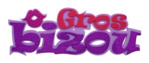 3D 12In 'Gros Bizou' Foam Sign
