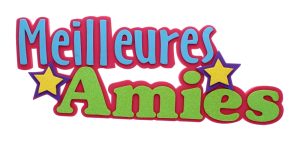 3D 12" 'Meilleures Amies' Foam Sign