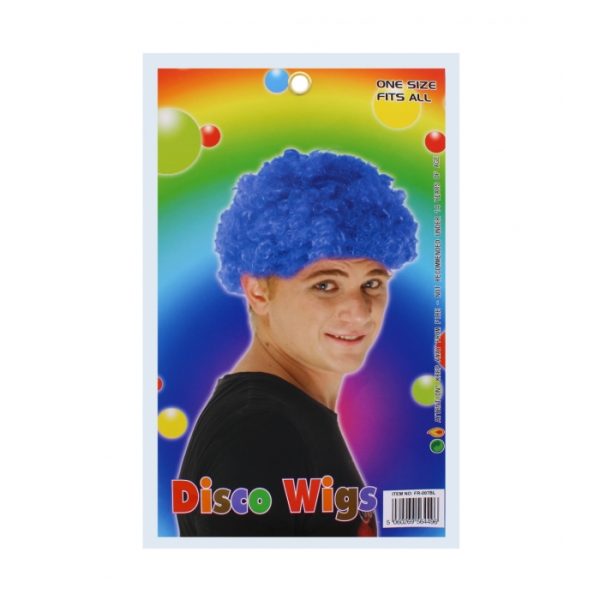 Blue Disco Party Wig- One Size Fits All