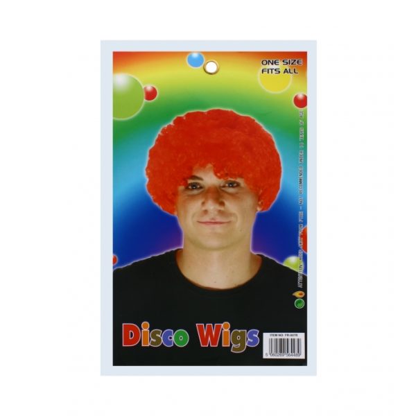 Red Disco Party Wig- One Size Fits All