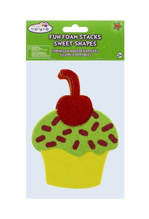 Red Cherry' Cupcake Fun Foam Stacks