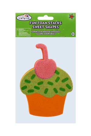Pink Cherry' Cupcake Fun Foam Stacks