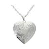 Silver Heart Locket Necklace