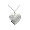 Silver Heart Locket Necklace
