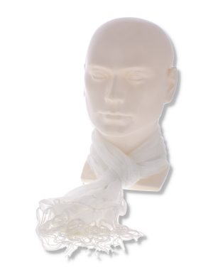 Tassel Scarf- White Ivory