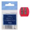 Twin Pencil Sharpener Assorted Colour