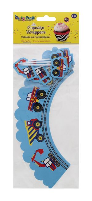 Party Craft Cupcake Wrappers Boys Toys