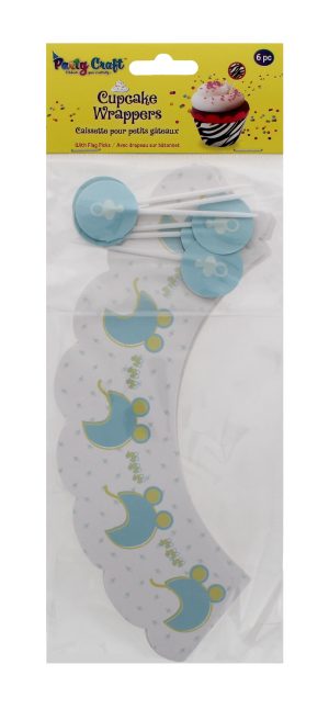 Party Craft Cupcake Wrappers Baby Boy