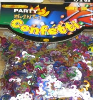 Foil Table Party Confetti Age 80