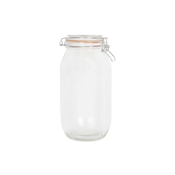 APOLLO GLASS CLIPSEAL JAR ROUND 1.5L