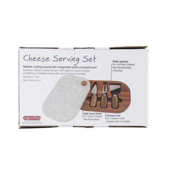 APOLLO MARBLE CHEESE BOARD SET