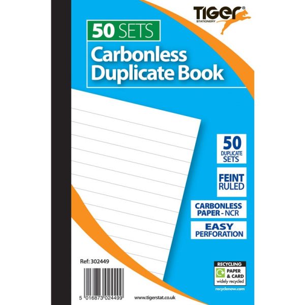 TIGER CARBONLESS DUPLICATE BOOK PACK OF 5