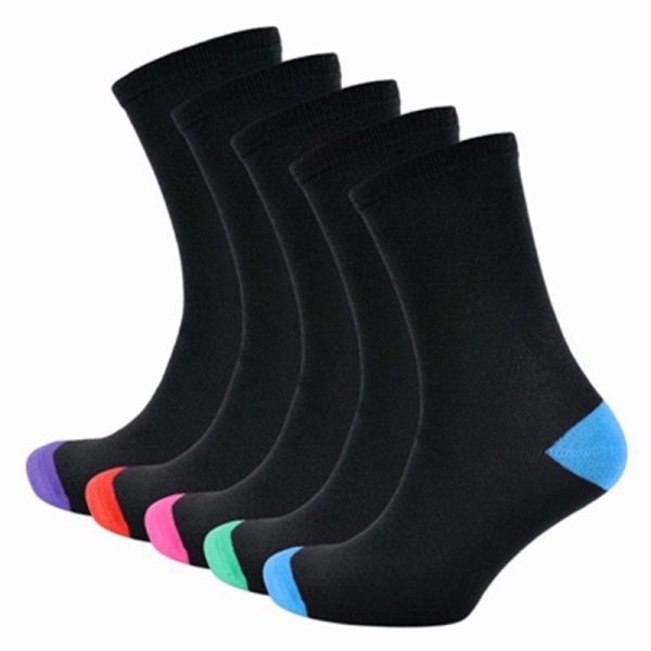 SOCK LADIES 5 COTTON TOE SOCKS PACK OF 6