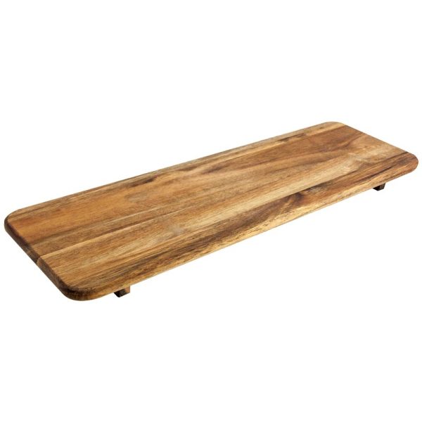 APOLLO ACACIA DISPLAY PLATTER RECTANGULAR 57x18CM