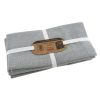 APOLLO NAPKINS COTTON ASH GREY SET4