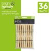 BRIGHT & HOMELY WOODEN PEGS PACK OF 36