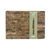 APOLLO ENDGRAIN TEAK BOARD 42x30CM