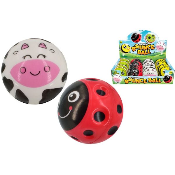 ANIMAL HIGH BOUNCE BALL 65MM PAC OF K12