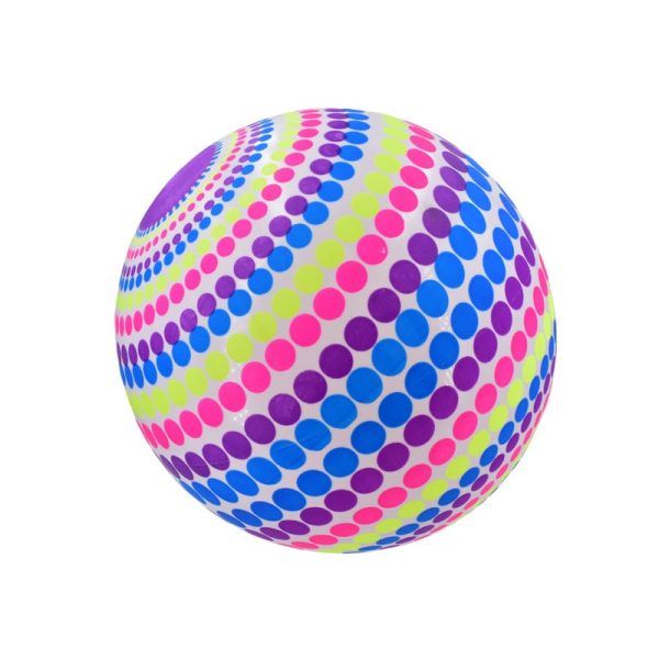 HOT COLOUR DOT FOOTBALL 9INCH