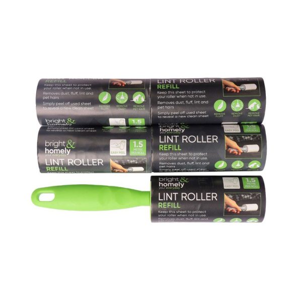 BRIGHT & HOMELY LINT ROLLER AND REFILL SET 5PC